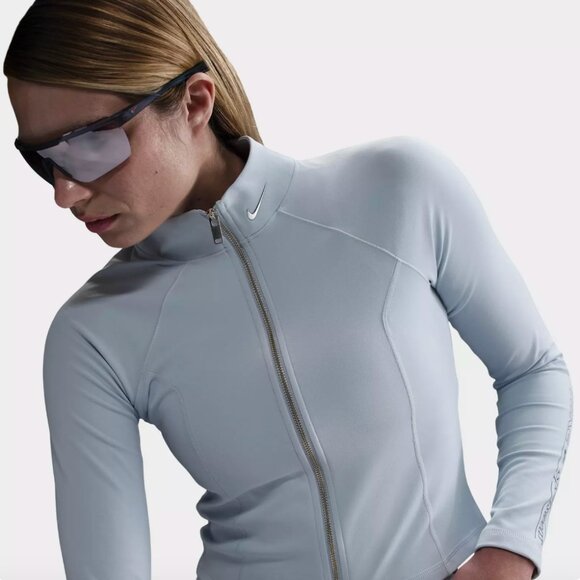 NWT Nike Gym Life Full-Zip Fitted Jacket - Light Blue - XS - Picture 1 of 4